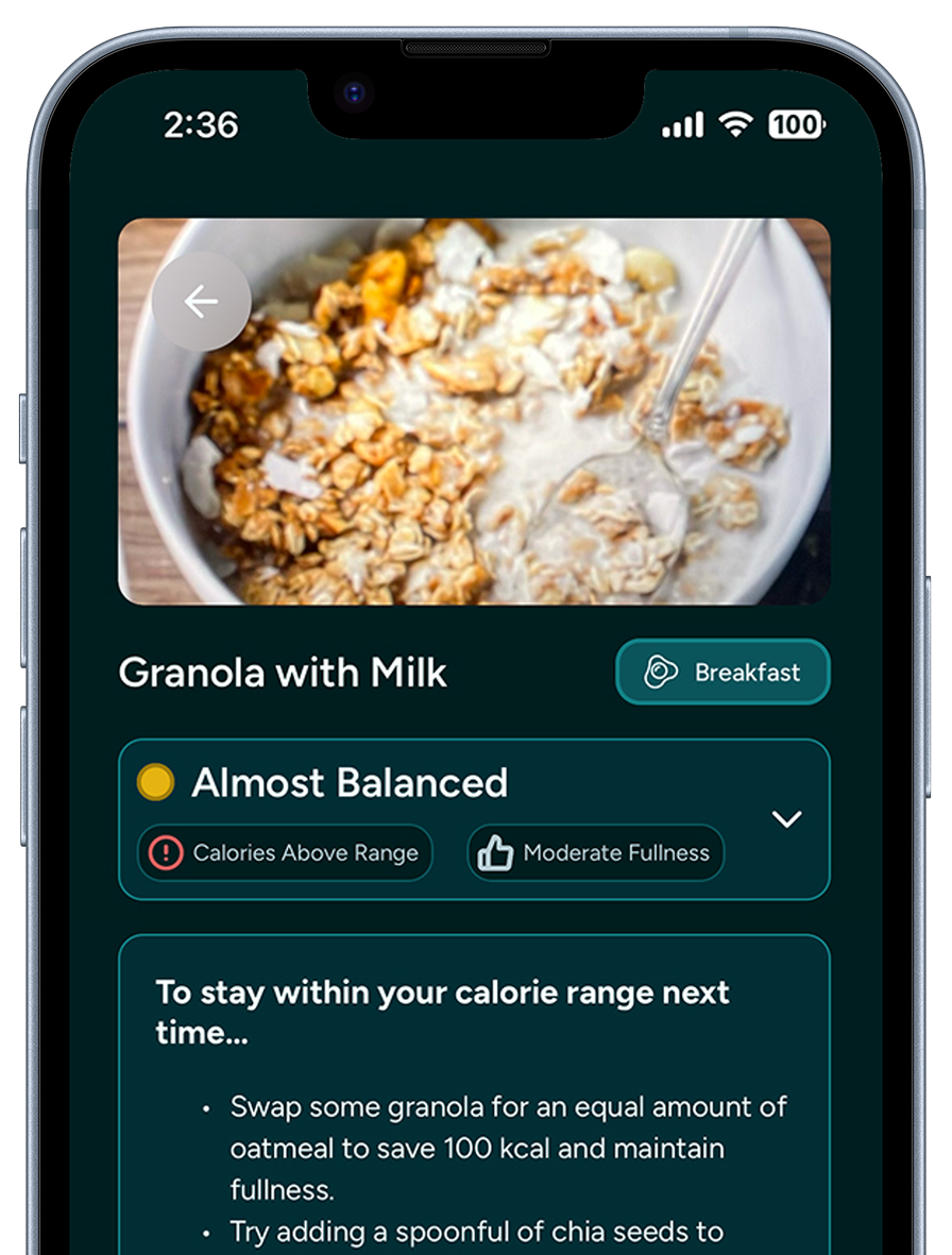 FitMate app with AI meal analysis