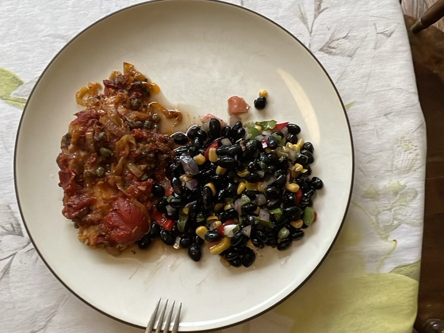 Grilled Chicken with Tabbouleh — high protein dinner
