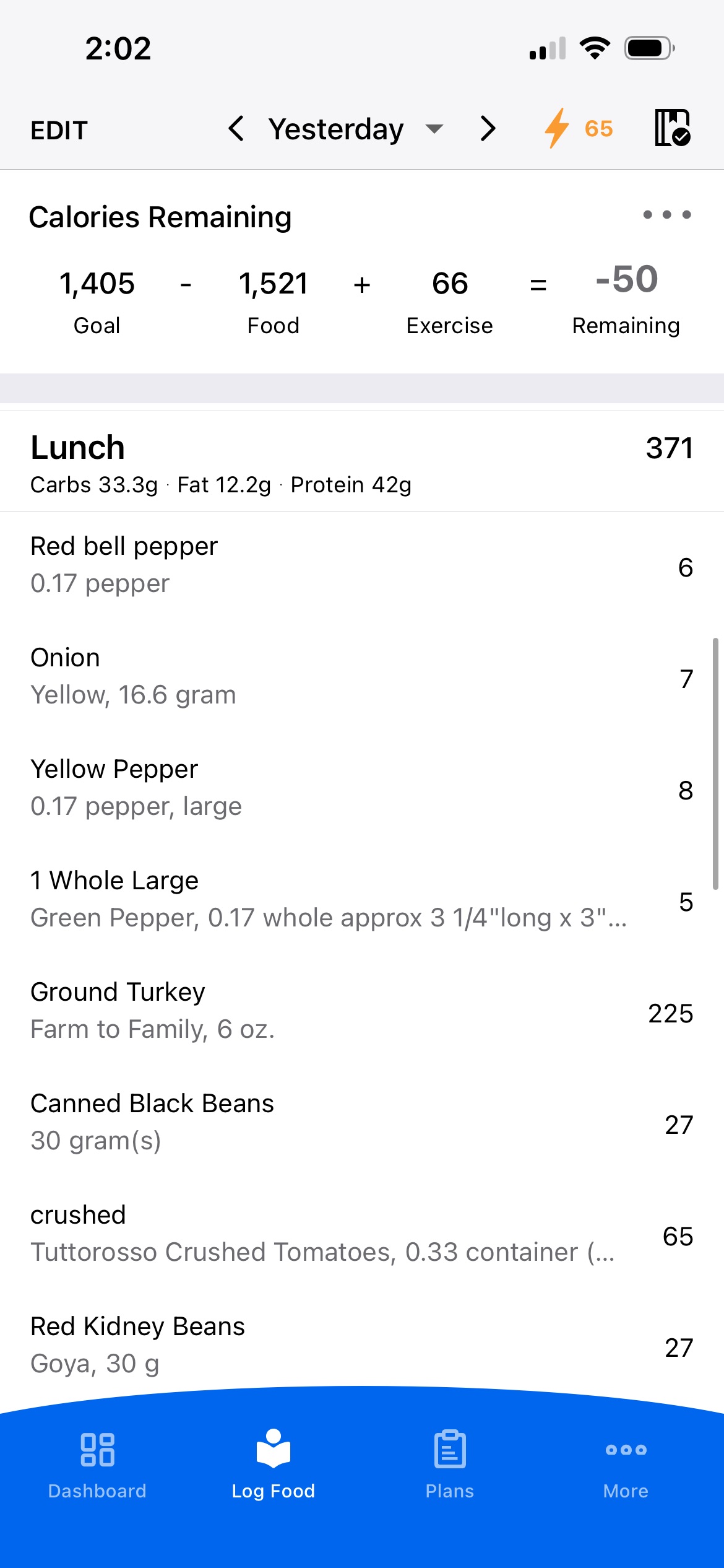 Turkey veggie bean bowl